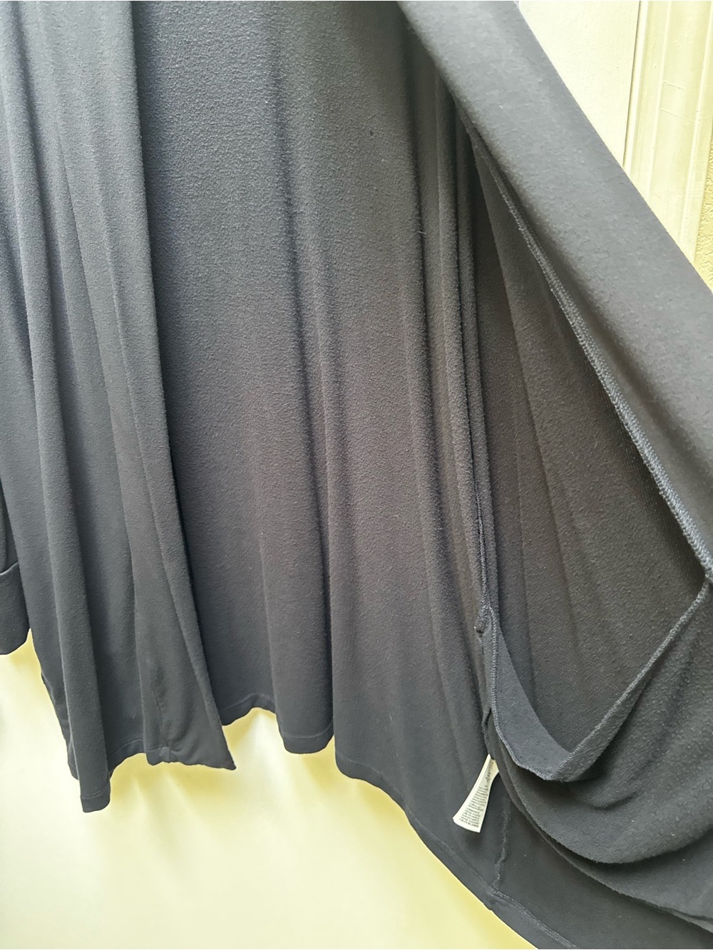 Daily Ritual Dark Blue Open-Front Draped Cardigan - Picture 3 of 10